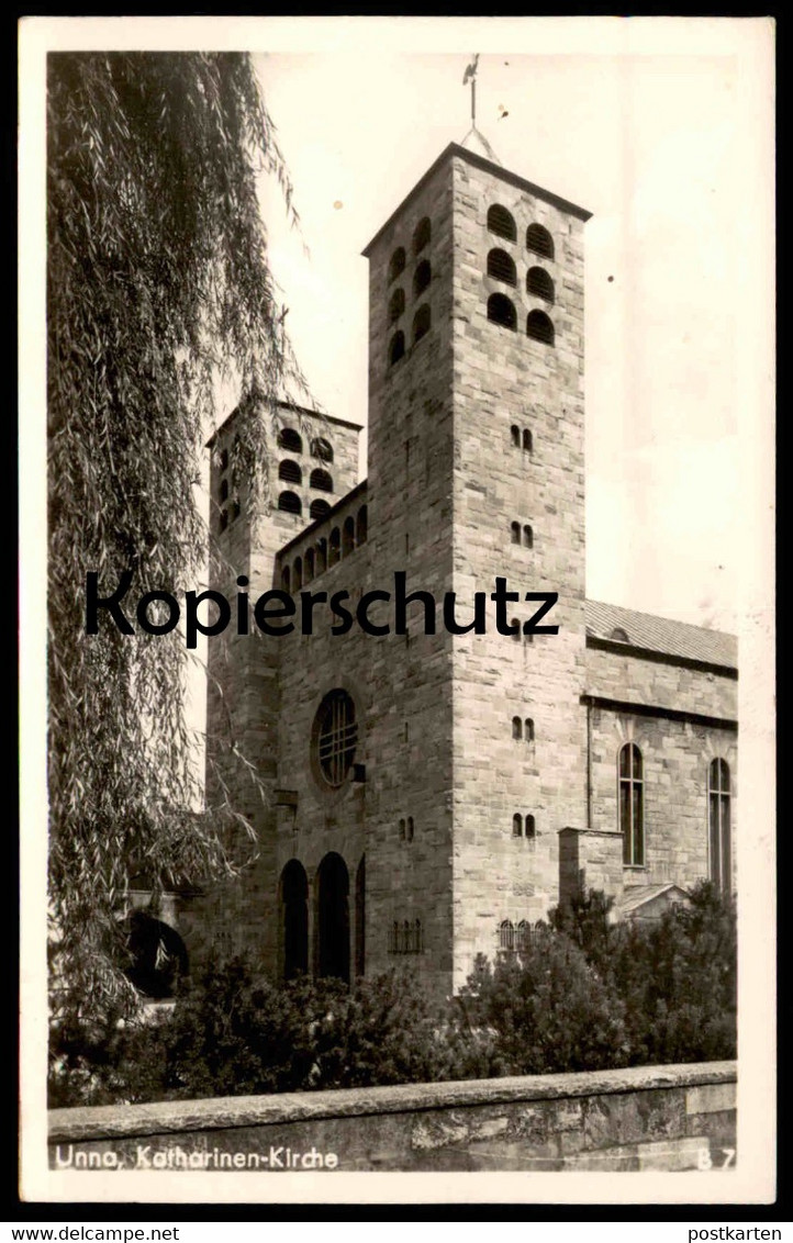 ALTE POSTKARTE UNNA KATHARINEN-KIRCHE Katharinenkirche Church église Ansichtskarte AK Cpa Postcard - Unna