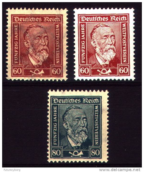 1924/1928** Heinrich Von Stephan MNH Luxus MiNr 362x,362y /363 - Neufs