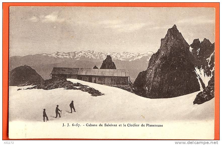 B396 Cabane De Saleinaz Et Le Clocher De Planereuse,sur Orsières Champex,ANIME.Non Circulé.Jullien 6157 - Orsières