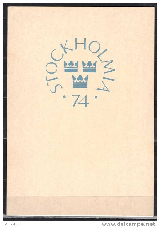 SUEDE1974 Encart De Luxe FDC Stockholmia 74 - FDC