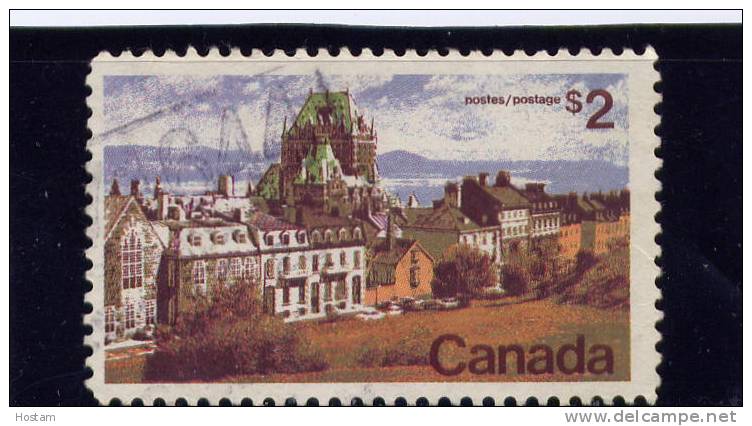 CANADA, 1973, USED, # 601  LANDCAPE DEFINITIVE: QUEBEC $ 2.00    WYSIWYG - Used Stamps