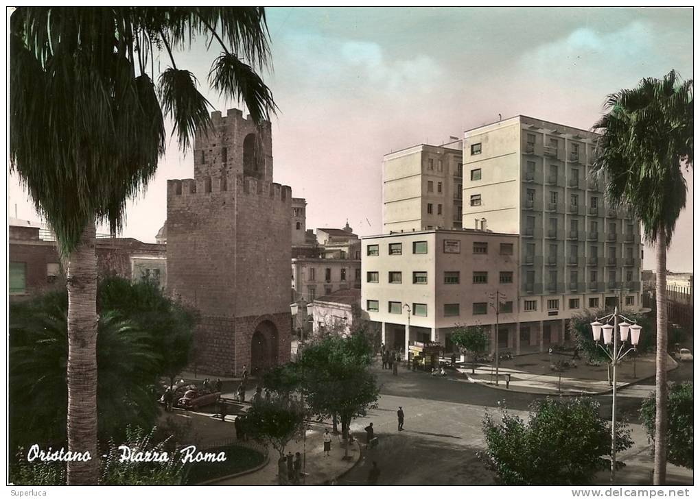 E-ORISTANO-PIAZZA ROMA(BROMOFOTO) - Oristano