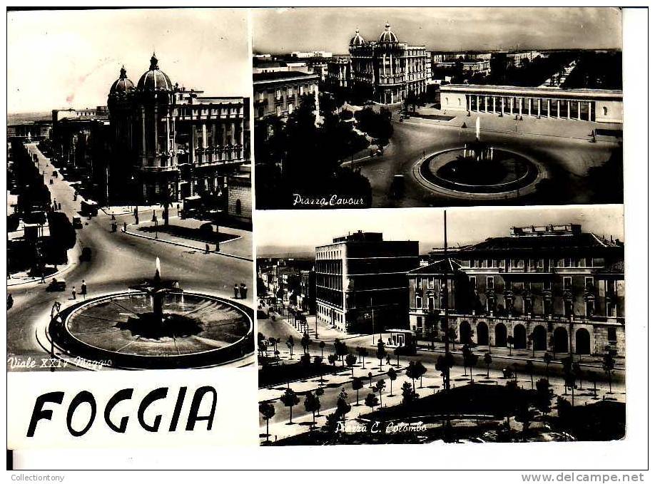 Foggia - Vedute - Formato Grande - Viaggiata 1957 - Andria