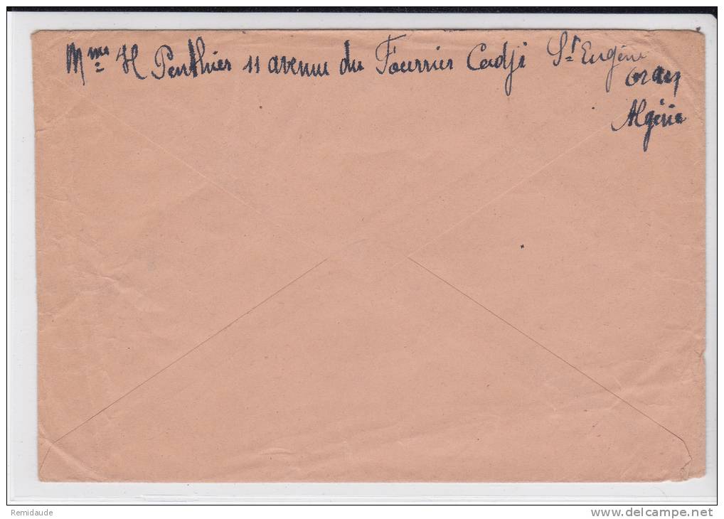 ALGERIE - 1942 - YVERT N° 165+105+110 Sur LETTRE De ORAN Pour GENEVE CROIX-ROUGE (SUISSE) - PRISONNIERS DE GUERRE - Briefe U. Dokumente