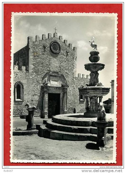 * TAORMINA-Fontana Del Duomo(Carte Photo)-1959 - Acireale