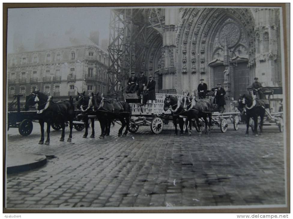 44 NANTES 3 Attelages Des Brasseries Nantaises G. Cadé Photographe ( 2) Bières - Métiers