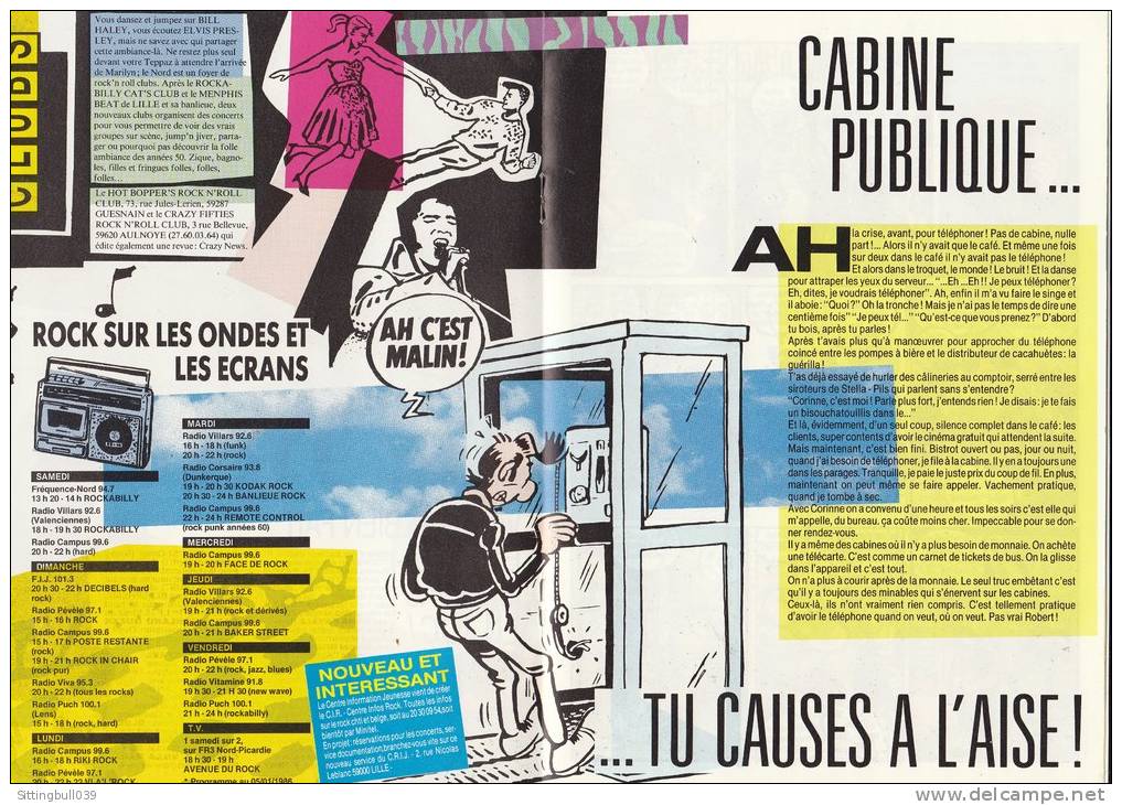 MARGERIN. METAL URBAIN. Guest Star : Margerin. Dépliant PUB Télécom Nord-Pas De Calais, 2 P. De BD. - Advertentie