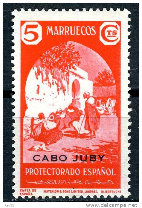 MARRUECOS(CABO JUBY)**, 1938, SIN FIJASELLOS, MNH** - Marruecos Español