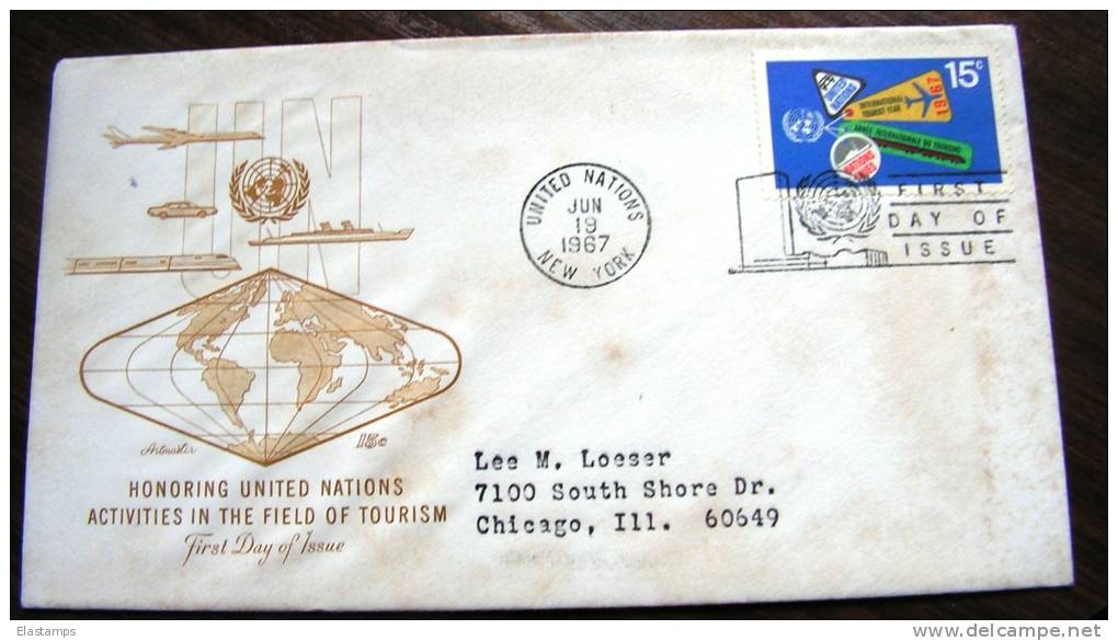 == UNO  NY FDC 1967 - Lettres & Documents