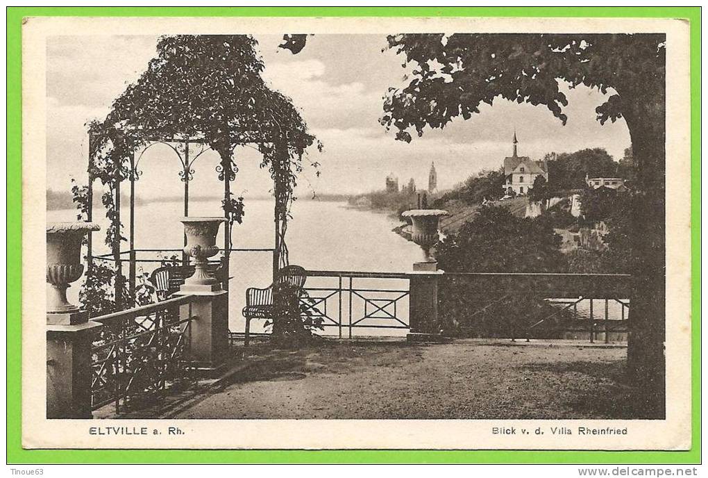 ALLEMAGNE - ETVILLE A. Rh. - Blick V. D. Villa Rheinfried - Eltville