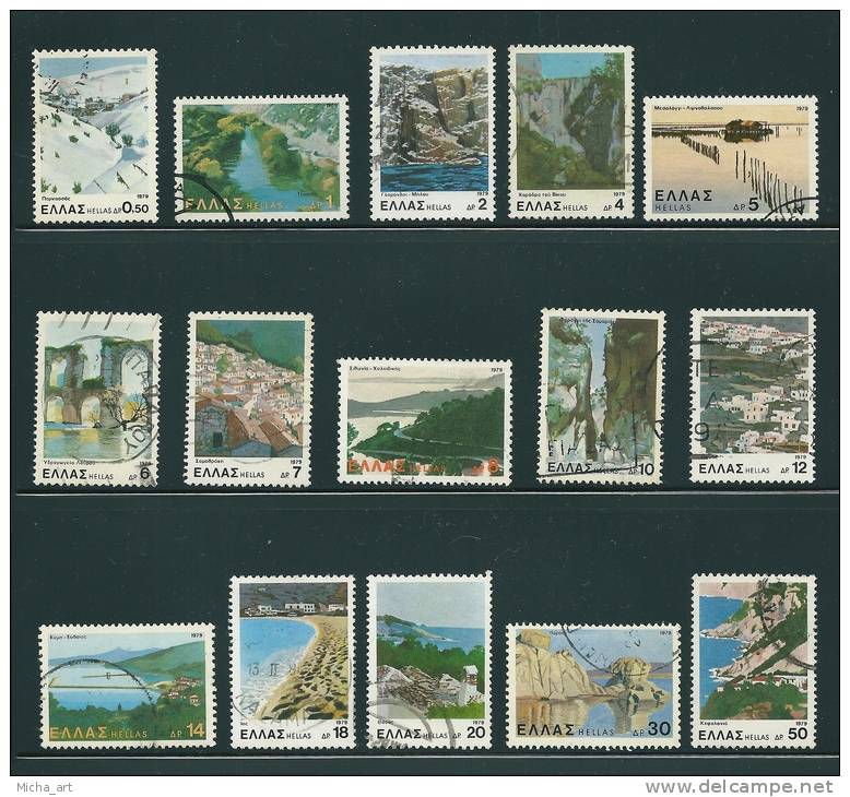 Greece 1979 Landscapes Set Used V11328 - Oblitérés