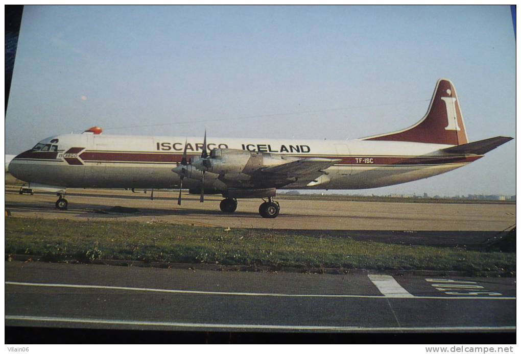 LOCKHEED  ELECTRA      ISCARGO ICELAND    TF ISC   ORLY AIRPORT - 1946-....: Ere Moderne