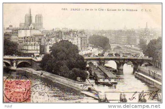 PARIS - Ile De La Cite - Ecluse De La Monnaie - Peniches   (29486) - Other & Unclassified