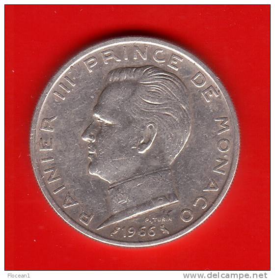 **** MONACO 5 FRANCS 1966 RAINIER III - ARGENT - SILVER **** EN ACHAT IMMEDIAT !!! - 1960-2001 New Francs