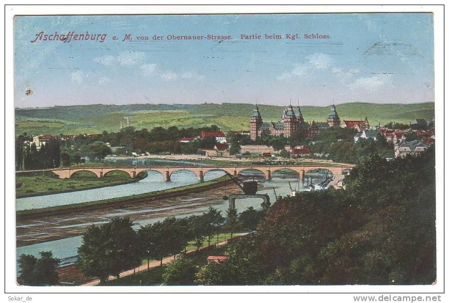 AK Aschaffenburg Unterfranken Bayern, Feldpost 1916 Gel. Nach Steinfeld B. Lohr Am Main - Aschaffenburg