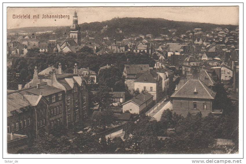 AK Bielefeld Mit Johannisberg, Nordrhein-Westfalen, Feldpost 1918 Nach Steinfeld B. Lohr Am Main - Bielefeld