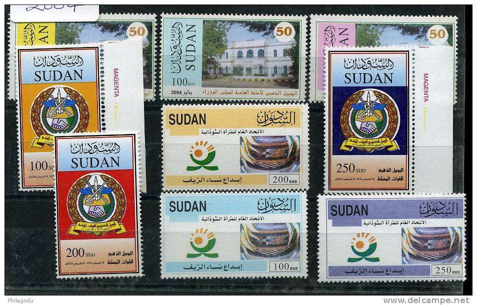 SUDAN   3 Séries** Complètes De 2004 - Sudan (1954-...)