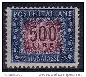 ITALIA 1952 - Segnatasse L. 500 ** - D. 13 1/4 X 14         (g1581) - Segnatasse