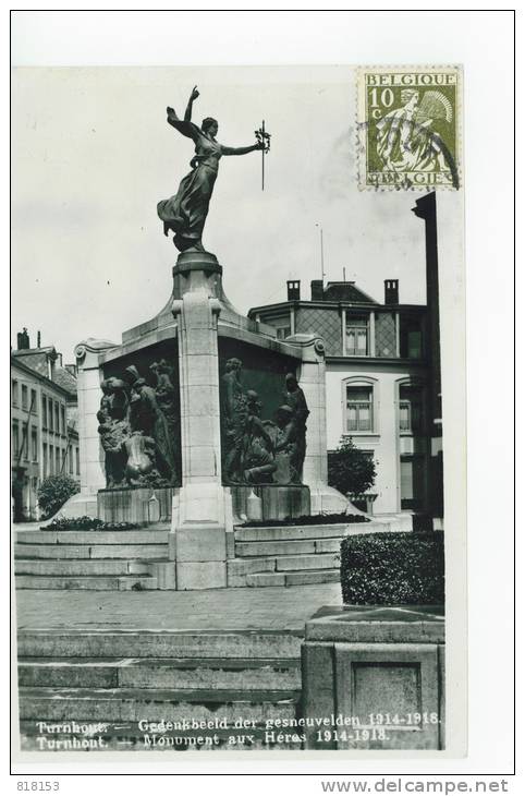 Turnhout - Gedenkbeeld Der Gesneuvelden 1914-1918 (fotokaart) - Turnhout