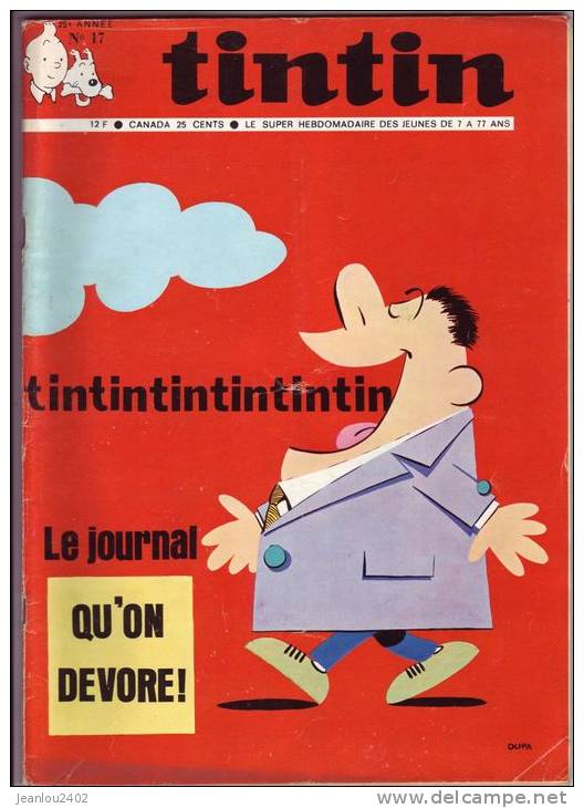 TINTIN N° 17 DU 28 AVRIL 1970 - Tintin