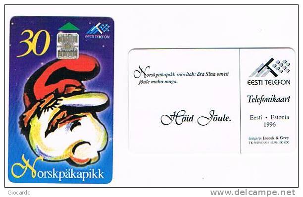 ESTONIA -  EESTI TELEFON (CHIP) - 1996 DWARF 30     - USED°  -  RIF. 5139 - Altri & Non Classificati