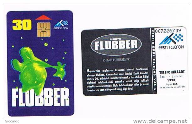 ESTONIA -  EESTI TELEFON (CHIP) - 1998 DISNEY: FLUBBER    - USED°  -  RIF. 5157 - Disney