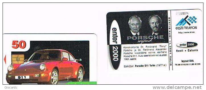 ESTONIA -  EESTI TELEFON (CHIP) - 1999 AUTO: PORSCHE 911 TURBO    - USED°  -  RIF. 5159 - Automobili