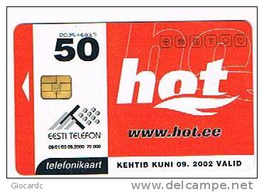 ESTONIA -  EESTI TELEFON (CHIP) - 2000  HOT    - USED°  -  RIF. 5161 - Estland