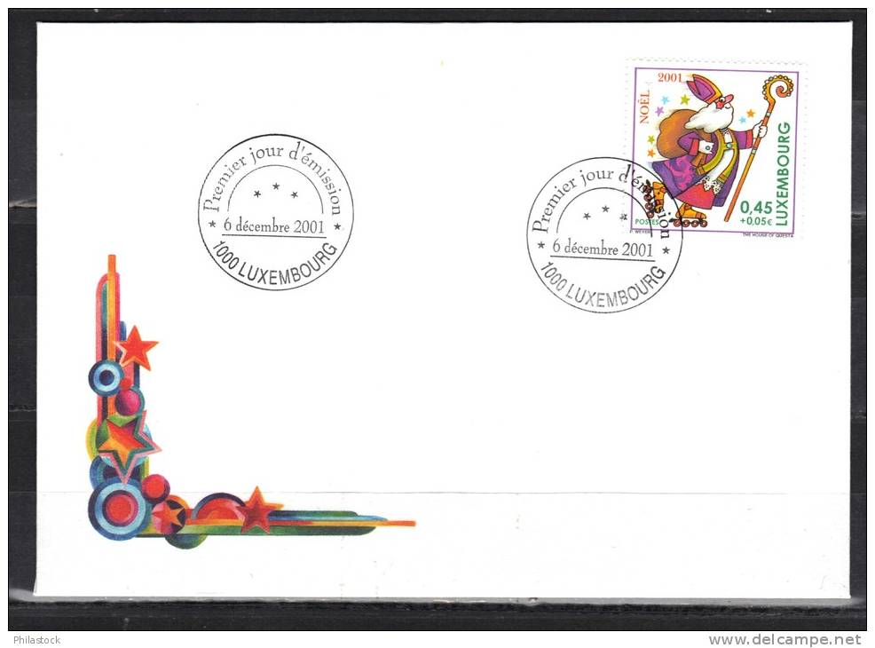 LUXEMBOURG 2001 Enveloppe FDC - FDC