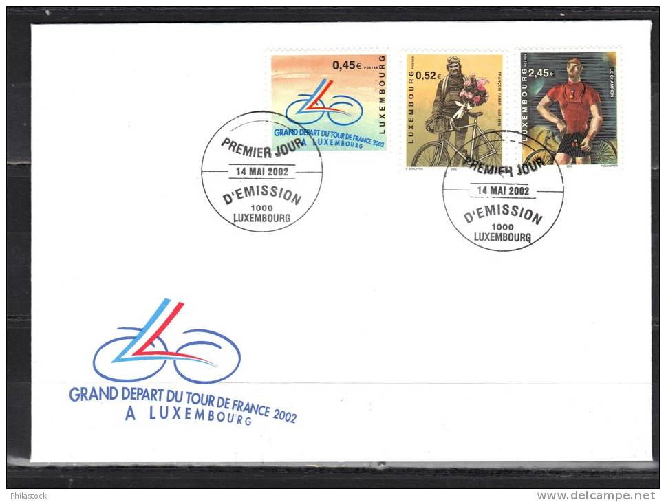 LUXEMBOURG 2002 Enveloppe FDC - FDC