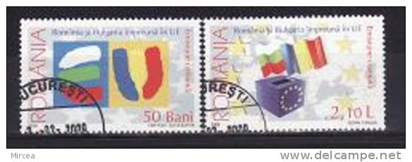 Roumanie 2006 - Yv.no.5169-70 Obliteres,serie Complete - Usati