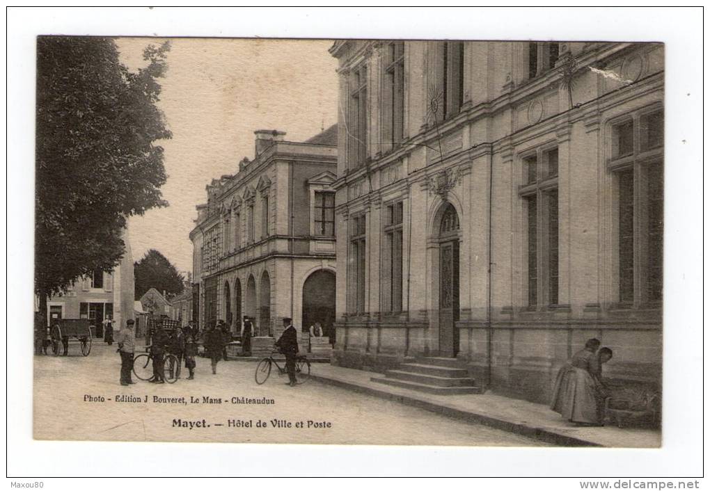 MAYET - Hôtel De Ville Et La Poste. - Mayet