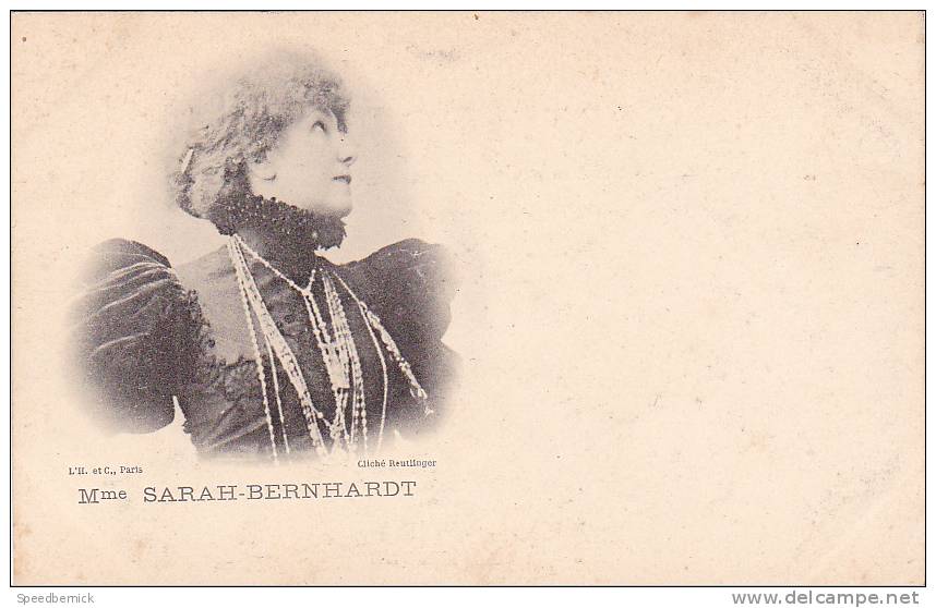 18498 Mme SARAH BERNHARDT . L ' H Paris, Cliché Reutlinger. . Vers 1900 Nuage - Théâtre