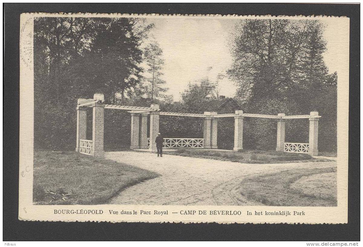 1927 KAART - PARC ROYAL KONINKLIJK PARK - KAMP CAMP BEVERLOO - WAR - ARMY OORLOG LEGER - Leopoldsburg (Kamp Van Beverloo)