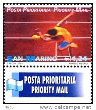 REPUBBLICA DI SAN MARINO - ANNO 2002 - SPORT POSTA PRIORITARIA - NUOVI MNH ** - Neufs