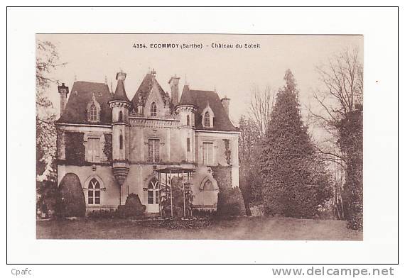 Carte 1925 ECOMMOY / CHATEAU DU SOLEIL - Ecommoy