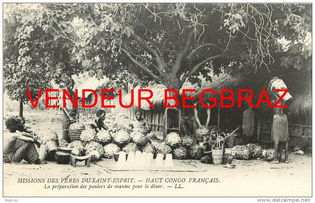 HAUT CONGO FRANCAIS        VANNIER     PANIER DE MANIOC   MISSIONS DES PERES DE ST ESPRIT - Autres & Non Classés