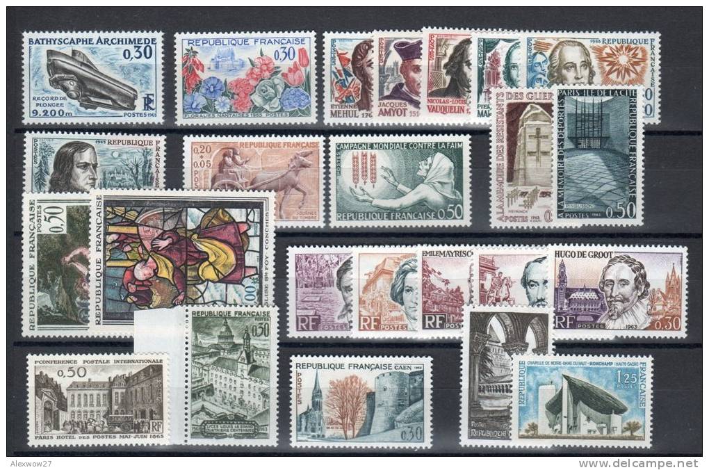 Francia / France 1963 -- Annata Completa --Years Complete  -- **MNH / VF - 1960-1969