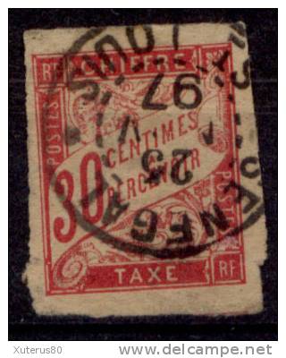 COLONIES GENERALES TAXE N° 22 Oblitéré Saint-Louis (Sénégal) - Strafportzegels