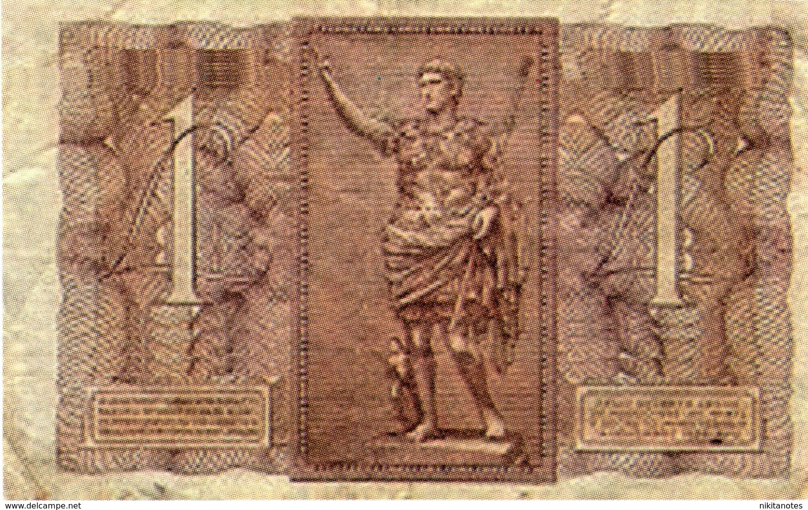 Mussolini Regno D 'Italia 1 Lira Fantasy Note - Verzamelingen