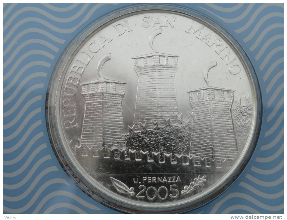 2005 - 5  Euro Euros San Marino Argent  - Saint Marin - Scellée Du Coffret BU - San Marino