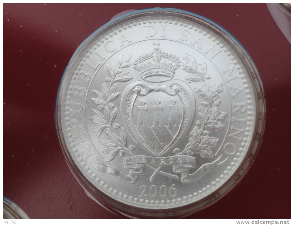 2006 - 5  Euro Euros San Marino Argent  - Saint Marin - Scellée Du Coffret BU - San Marino