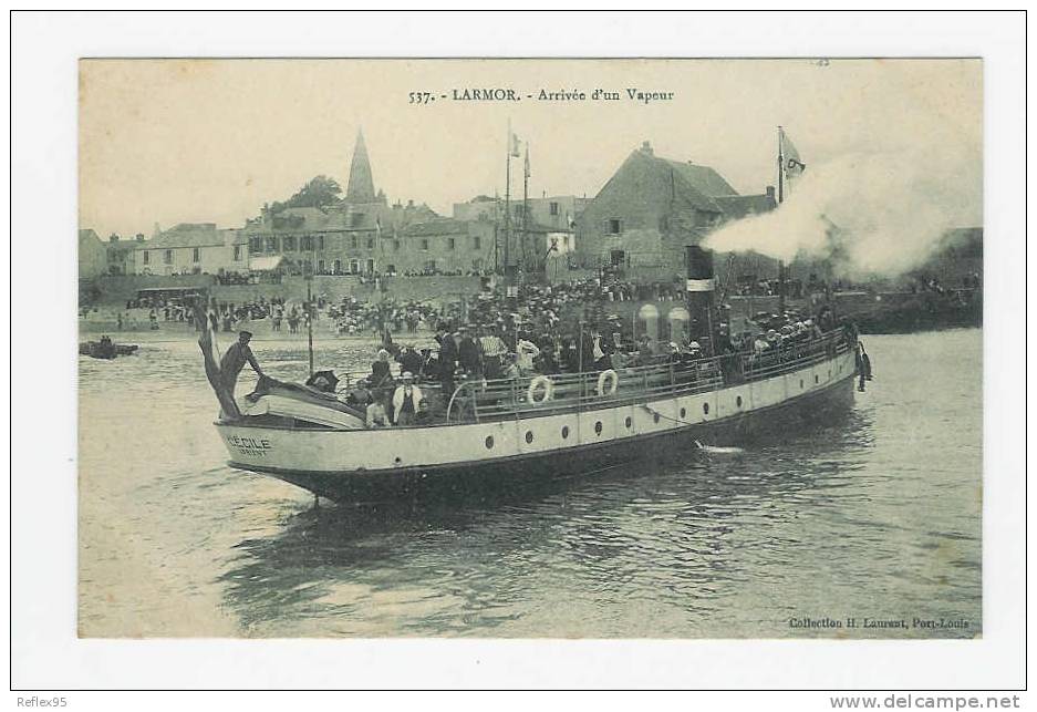 LARMOR - Arrivée D'un Vapeur - Larmor-Plage