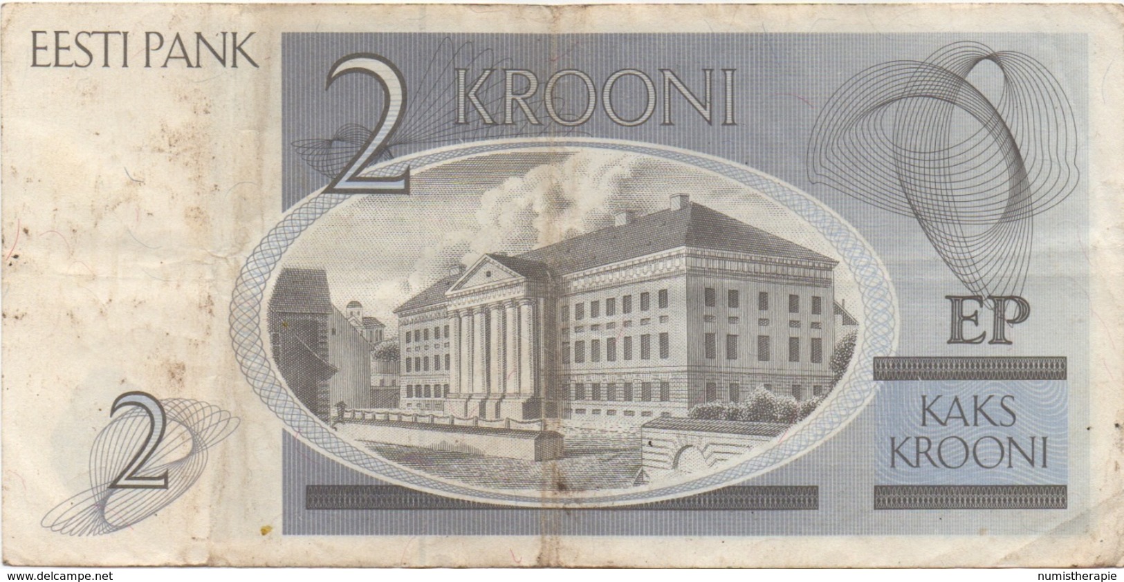 Estonie Estonia : 2 Krooni 1992 Prix Par Billet - Estonie