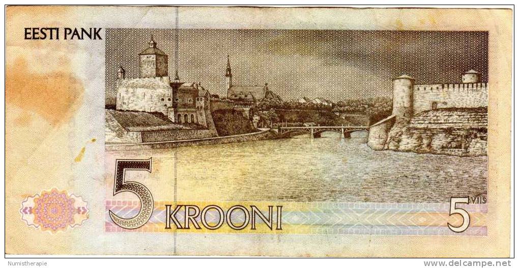 Estonie Estonia : 5 Krooni 1992 - Estonie