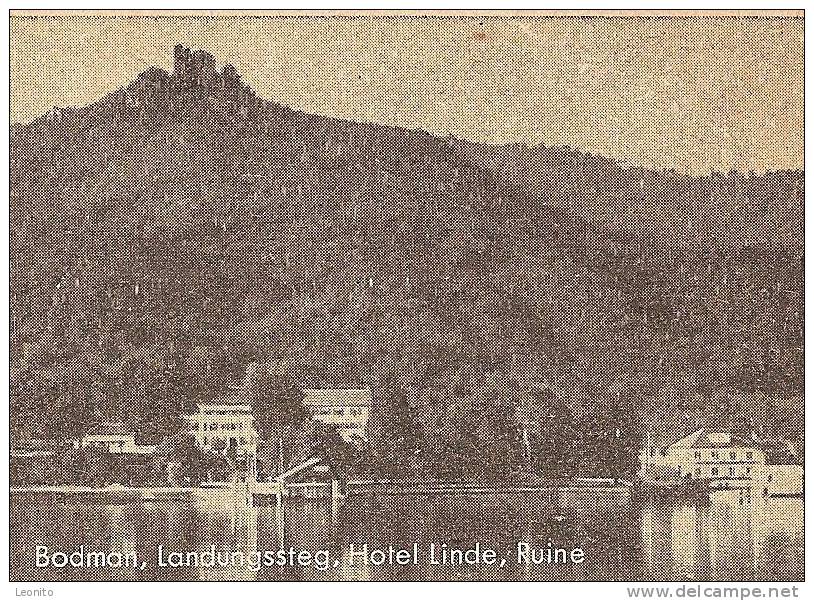 Bodman Hotel Linde Landungssteg Ruine Ludwigshafen Ca. 1945 - Ludwigshafen