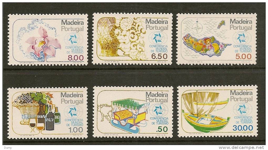 1980-Madeira-World Tourism Conference - Used Stamps