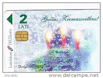 LETTONIA (LATVIA) - LATTELEKOM (CHIP) -  1997 CHRISTMAS  - USED   -  RIF. 5231 - Natale