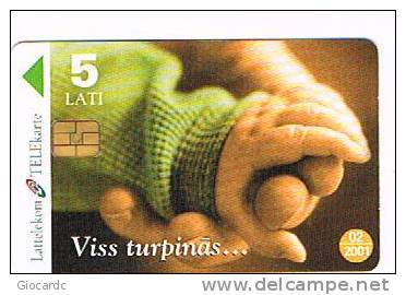 LETTONIA (LATVIA) - LATTELEKOM (CHIP) -  1999 CALENDAR 2000   - USED  -  RIF. 5244 - Lettonia