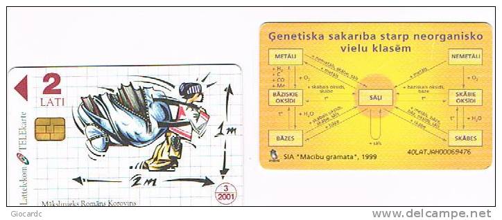 LETTONIA (LATVIA) - LATTELEKOM (CHIP) -    2000 SCHOOL   - USED  -  RIF. 5225 - Lettonia